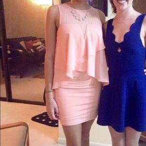 Blush Pink Short Dress from BEBE